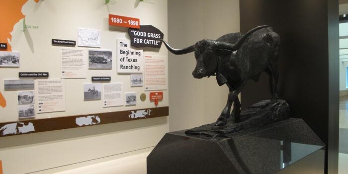 An image from the Cattle Raisers Museum exhibit